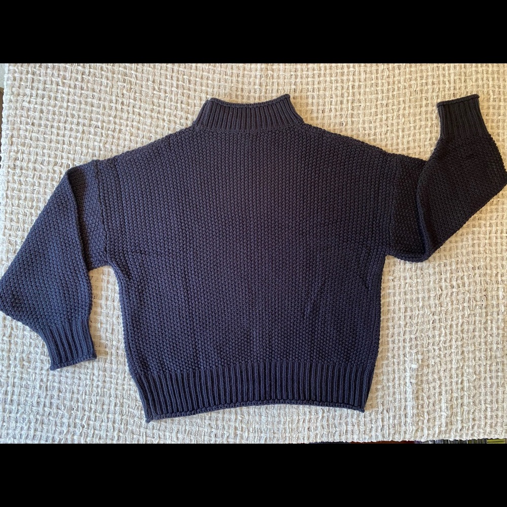 Blue chunky oversized sweater - size large